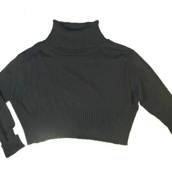 Sarah Pacini Fine Knit Cropped Cowl Neck Sweater - Picture 4 of 6